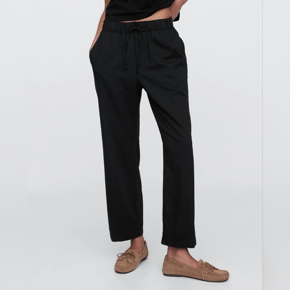 GAP Pants - GAP Mid Rise Easy Wide-Leg Twill Pants